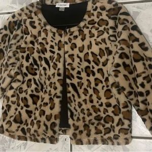 Calvin Klein animal print jacket, for women. Size (M) fashion.